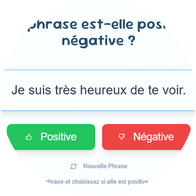 Icône du jeu Phrase Positive ou Négative